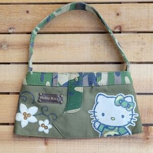 Sanrio Hello Kitty Green Camouflage Shoulder Bag
